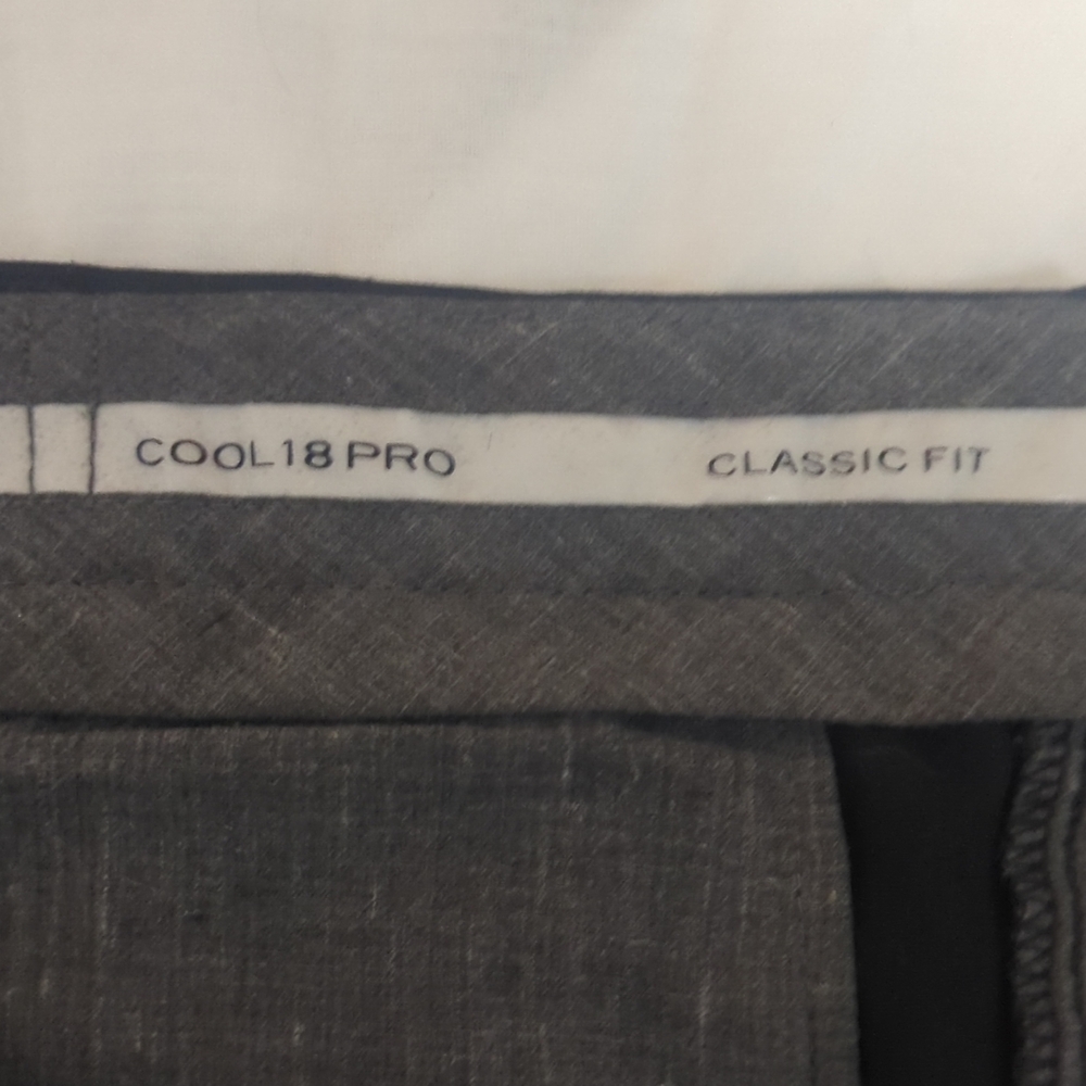 Haggar Dark Gray Interior Jacket Label